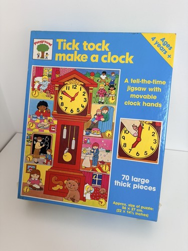Tick tock make clock puzzle - tock,
