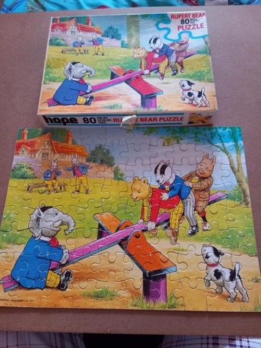 Rupert bear puzzle seasaw - bear,