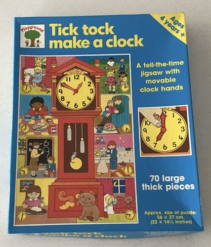 Tick tock make clock puzzle - a,