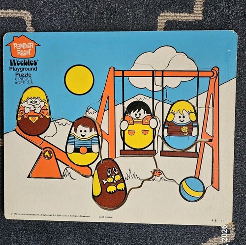 1977 hasbro weebles - hasbro, playground
